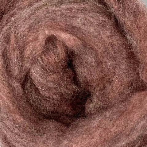 Kent Romney/Jacob Carded Sliver - English Rose Pink