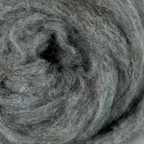Kent Romney/Jacob Carded Sliver - Scottish Loch Blue