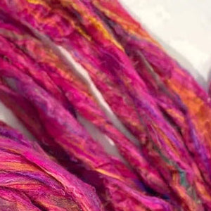 Recycled Sari Silk - Firework