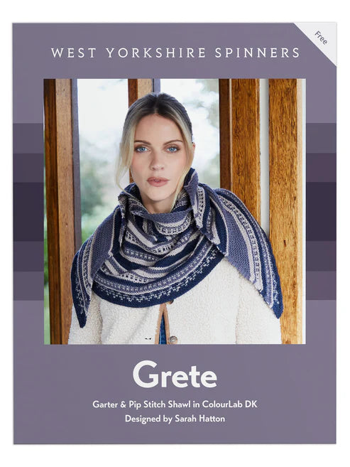 Grete - Garter & Pip Stitch Shawl